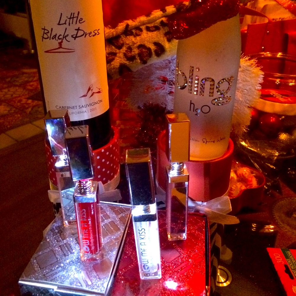 SET of 6 LIGHT-UP LIP GLOSSES w/ MIRROR on Side